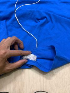 Champion Blue T-Shirt with Earbuds
