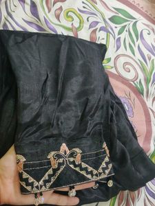 pakistani black sequins dress