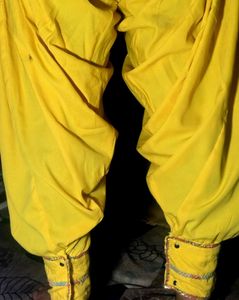 Pathani suit Yellow best quality beautiful soft sm