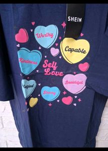 branded drop shoulder tshirt