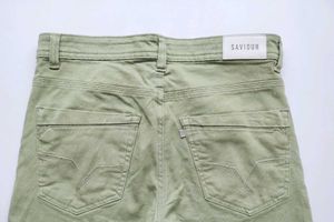 Men's Light Green Denim Jeans
