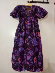 Purple Floral Maxi Dress 💜