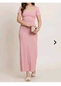 Shein Pink Maxi Sheath Dress