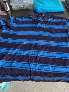 Striped Polo T-Shirt colour plus brand xxl size