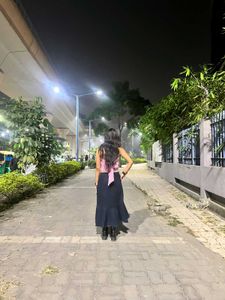 y2k Stylish Dark Blue Maxi Skirt