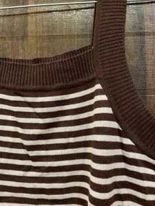 Striped Knit Tank Top for fall