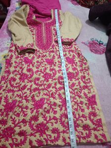 Lakhnawi Chickenkari Winter Suit Shalwar  Dupat