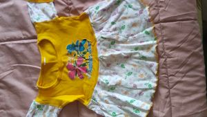 Adorable Baby Dress with Bunny Print