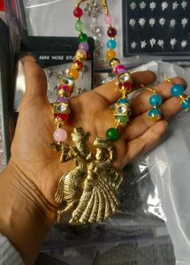 Radha Krishna Pendant Necklace