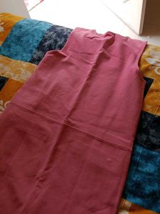 Pink Sleeveless Dress with Zipper Pockets
