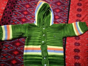 Woolen Hoodie And Pajami Set For Kids