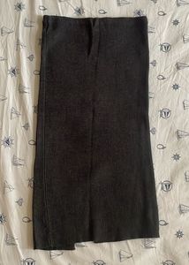 Midi Ribbed Knitted Skirt
