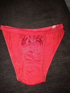 Red Lace Detail Panty