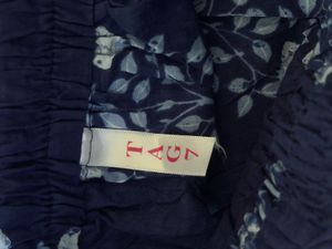 Blue Block Print Ethnic Skirt