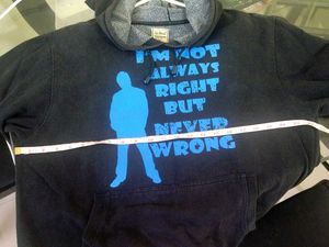 Black "I'm Not Always Right" Hoodie