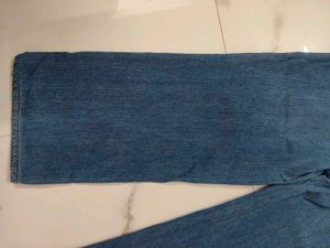 Women's Wide Leg Blue Jeans