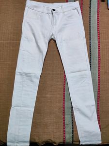 White Slim Fit Jeans