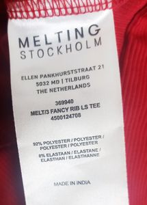 Melting Stockholm Red Top For Women