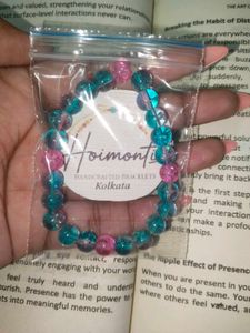 Handcrafted crystal glass beads bracelets