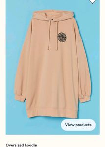 H&amp;M  Beige SpongeBob Oversized Hoodie
