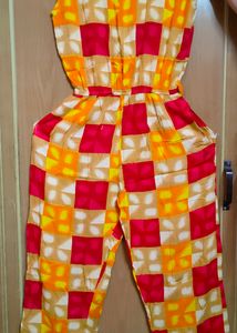 A Beautiful Jump Suit with Side Pockets.