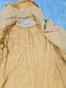 Yellow Duffle Coat with Striped Top 32-34