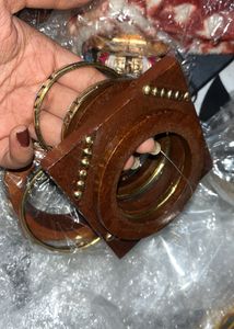 Boho Studded Leather &amp; Metal Bangles