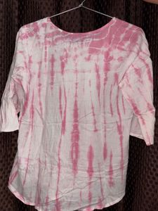 Pink Tie-Dye Top
