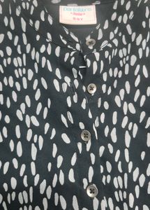 Chic Black &amp; White Print Dress