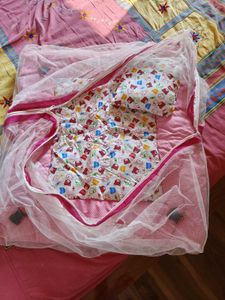 Infant Bedding &amp; Pillow  With Mostique Net