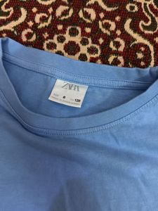 Blue Cropped T-Shirt