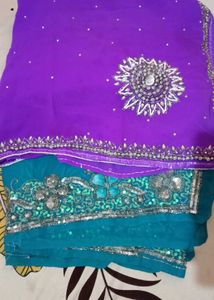 Elegant beautiful combos saree
