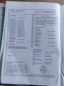 Chemistry Textbook for Class XI Part I