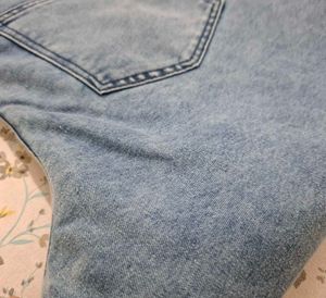 Crop denim jeans
