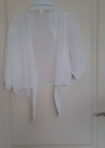 New Imported Shrug Pure White Sheer Material
