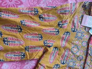 Beautiful Yellow Print Kurta
