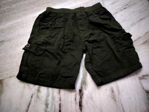 Boys Green Cargo Shorts