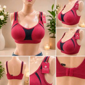 Floret Sporty Bra - Red