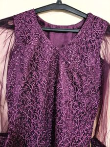 Elegant Sequin Embroidered sharara kurti