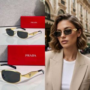 PRADA PREMIUM QUALITY UNISEX SUNGLASSES GOLD BLACK