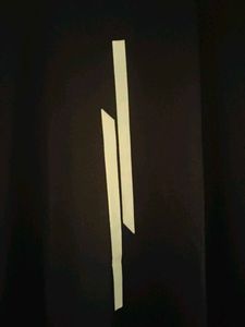 Black T-shirt with Abstract White Design