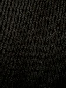 High Neck Ribbed Black Top