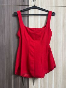 FYRE ROSE Backless lace trimmed top