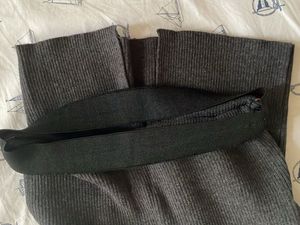 Midi Ribbed Knitted Skirt