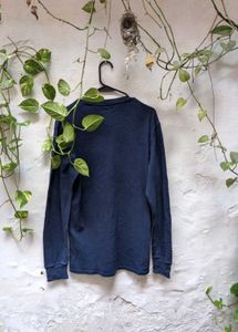 ralph lauren  Navy Blue Long Sleeve Polo Shirt