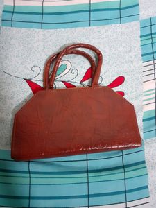 Brown Leather Clutches Women's Purse Girl's Wallet