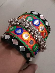 Embellished Mirror Work Bangle