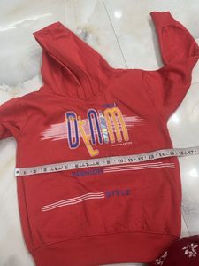 Kids' Red "Dream" Graphic Hoodie