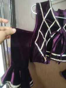 Velvet Party Crop Top high quality v