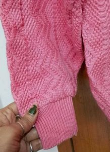 Cute Vintage Pink Knit Cardigan